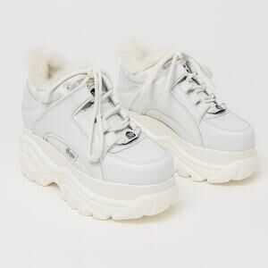 Junya Watanable Comme Des Garcons x Buffalo London Faux Fur Platform Sneakers